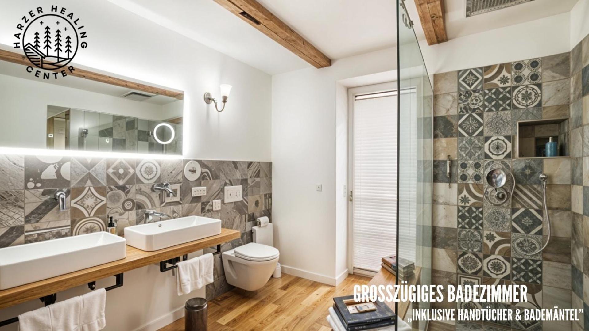 Harzer Healing Center 2024 Gemuetliche Landhauswohnung Mit Fussbodenheizung,Xxl Kochinsel,Xxl Regenduschen,Modern,Hochwertig,Persoenlich,Vollausgestattet เอลบิงเงอโรเดอ ภายนอก รูปภาพ