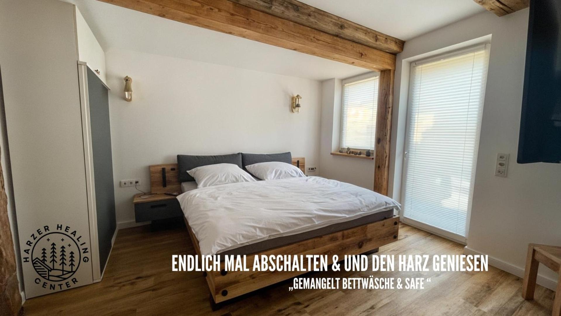 Harzer Healing Center 2024 Gemuetliche Landhauswohnung Mit Fussbodenheizung,Xxl Kochinsel,Xxl Regenduschen,Modern,Hochwertig,Persoenlich,Vollausgestattet เอลบิงเงอโรเดอ ภายนอก รูปภาพ